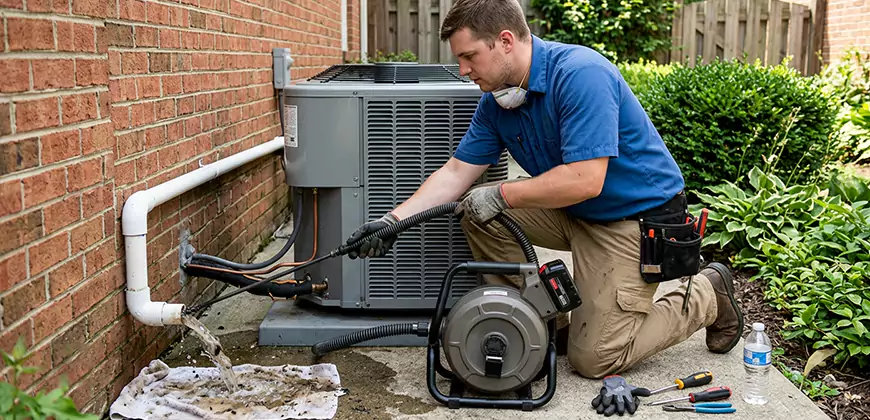 AC Unit Drain Pipe Cleaning in Soledad