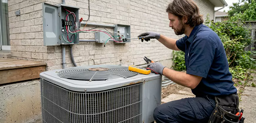 Exterior AC Unit Electrical Repair in Soledad